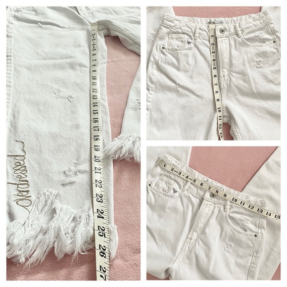 ZARA Jeans Trafaluc Denim Wear Ankle Cropped Size 4 - Picture 14 of 14